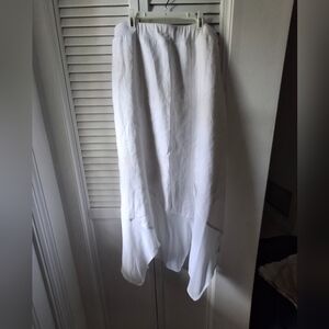 Chico's Flowing White A-Line Skirt